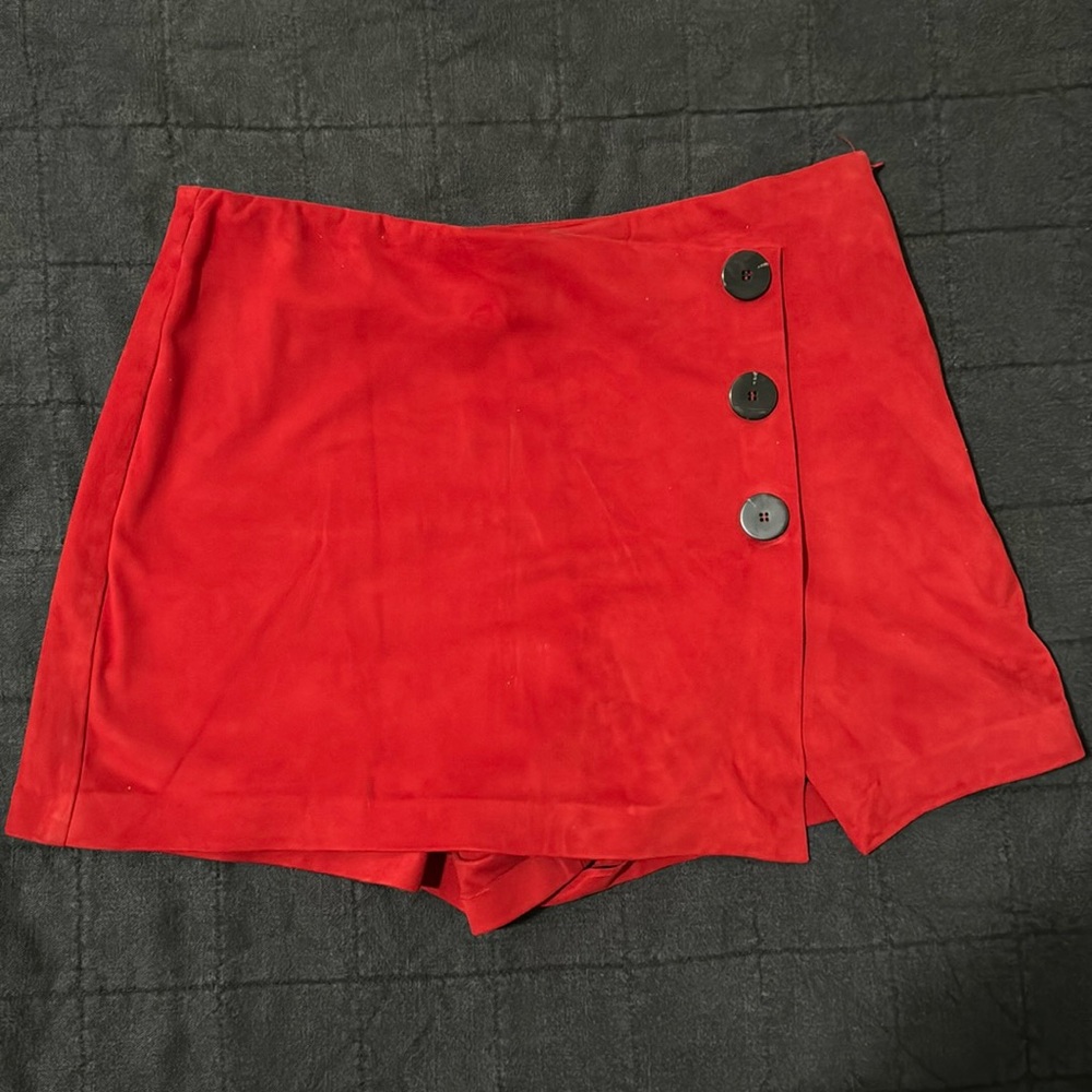 ZARA TRF Suede Skort